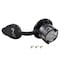 Ac Works Flanged Locking Inlet, 20 A, 125/250V AC, Screw Terminals, Black ASINL1420P-FC - alternate 2